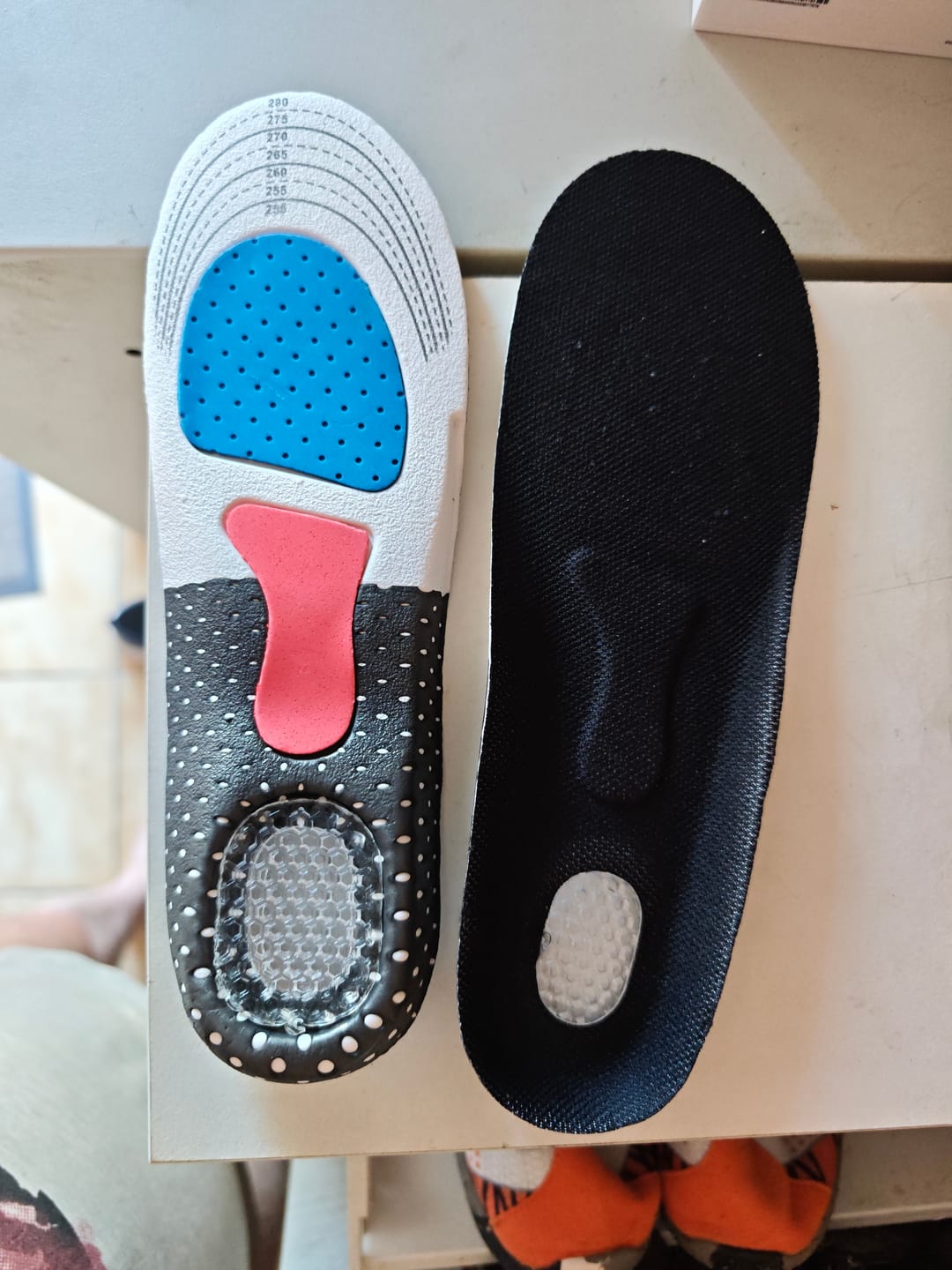 Customer photo review of Semelles Respirantes avec Absorption des Chocs