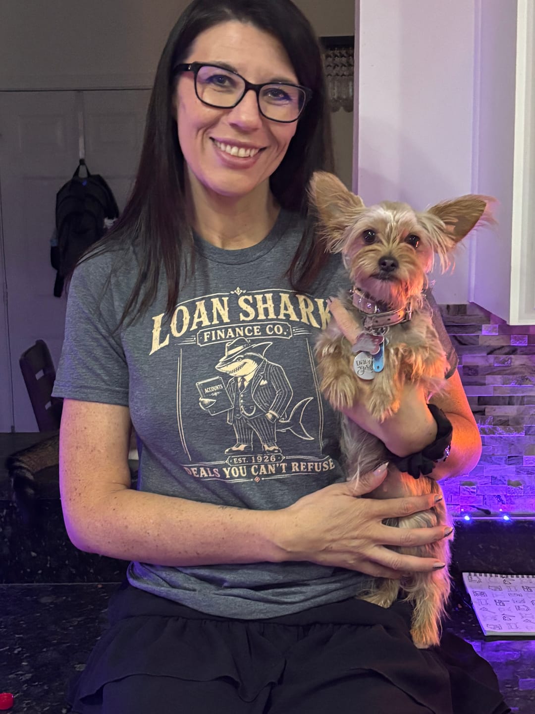 Customer photo review of Loan Shark Finance Co T-Shirt