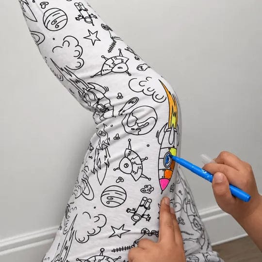 Customer photo review of Color-Your-Own Christmas Pajamas