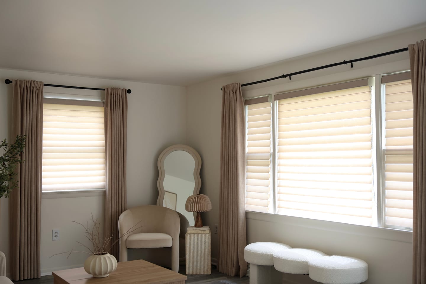 Customer photo review of Altocumulus Light Filtering Shangri-La Sheer Shades