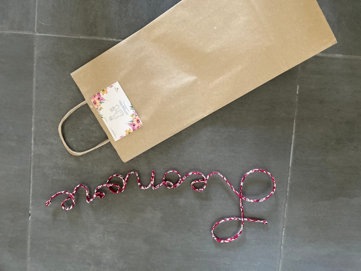 Customer photo review of Prénom personnalisé fait-main