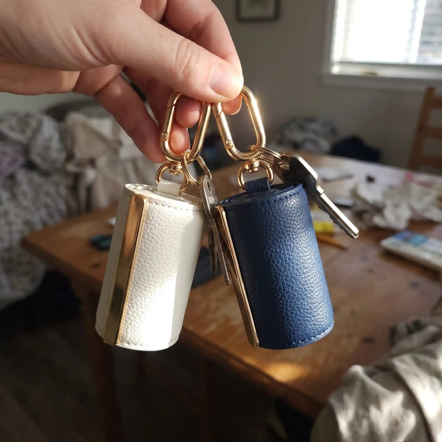Customer photo review of Tote Bag 3-in-1: Charm, Chiavi, Borsa