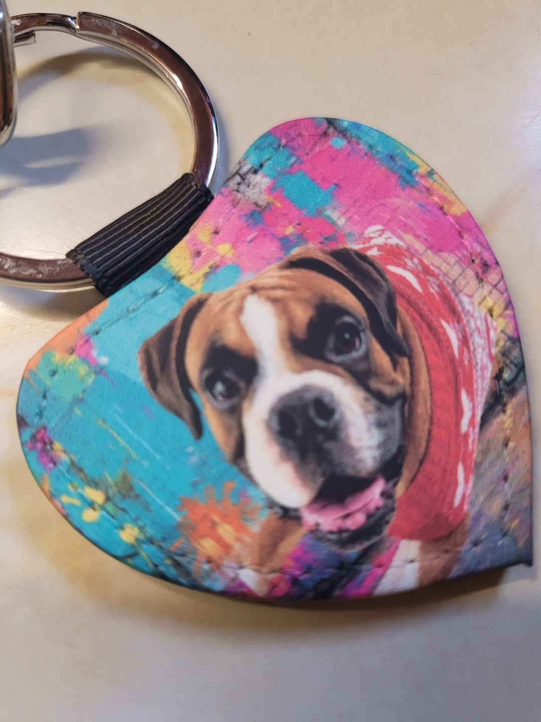 Customer photo review of Streetart - Personalised Keychain