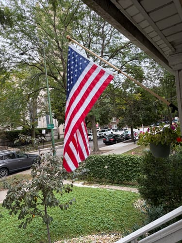 Customer photo review of 3' x 5' American Flag Set