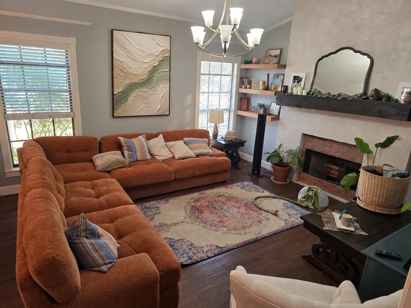 Customer photo review of Textured & Impasto Art｜Sage River Drift