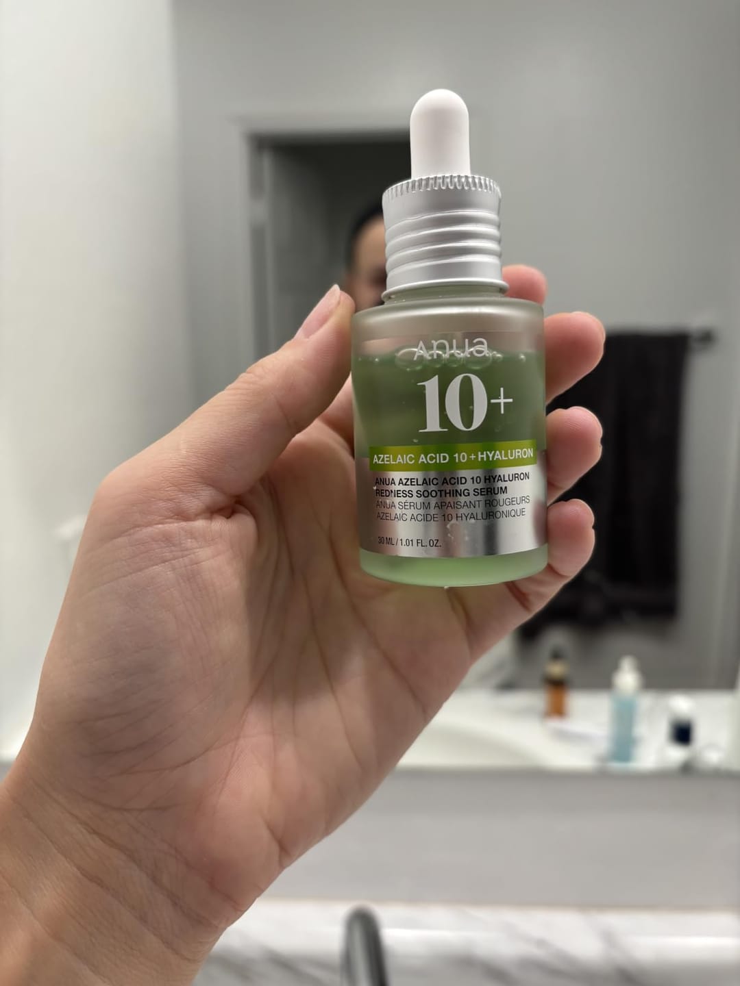 Customer photo review of Anua - Azelaic Acid 10 + Hyaluron Redness Soothing Serum