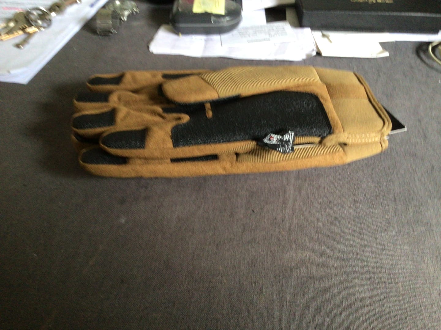 Customer photo review of Mil-Tec Winter Tactical Gloves Thinsulate HiPora Water Resisant Cold Coyote