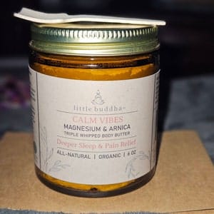Customer photo review of Calm Vibes Magnesium & Arnica Body Butter