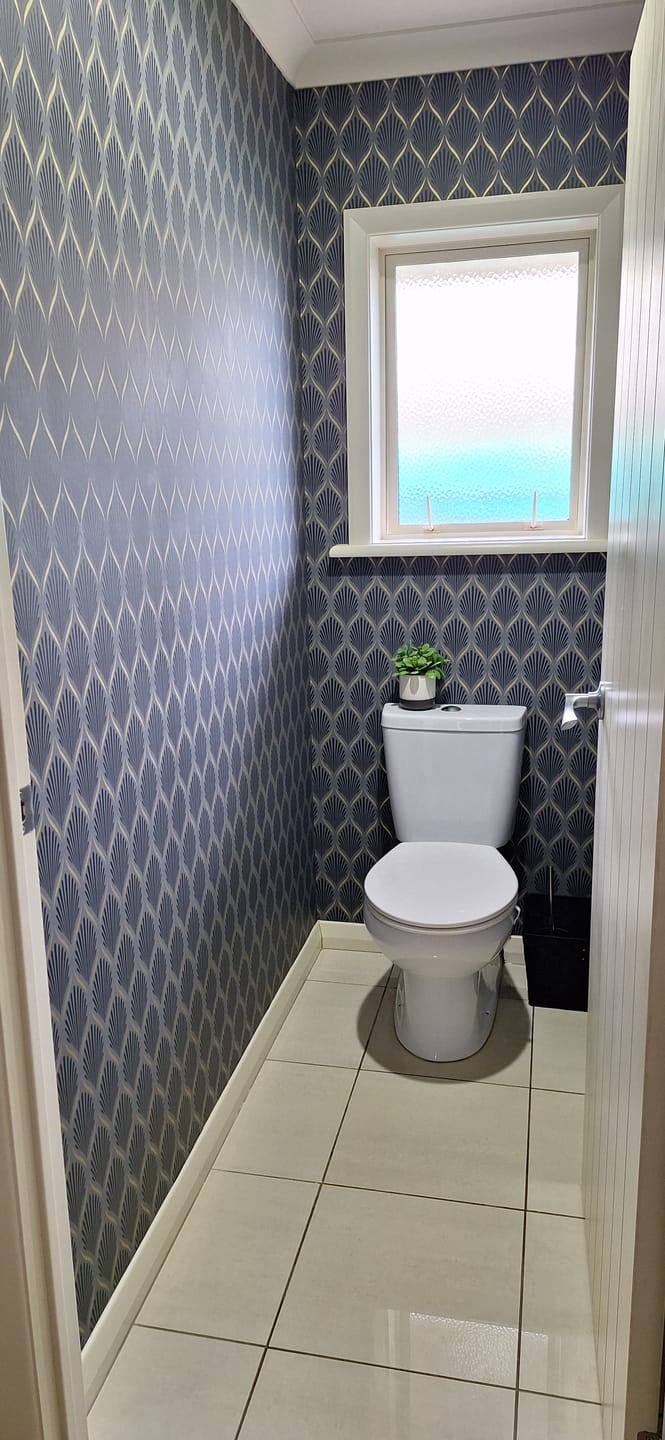 Customer photo review of Lilly Geometric Wallpaper - Black - Discontinuing