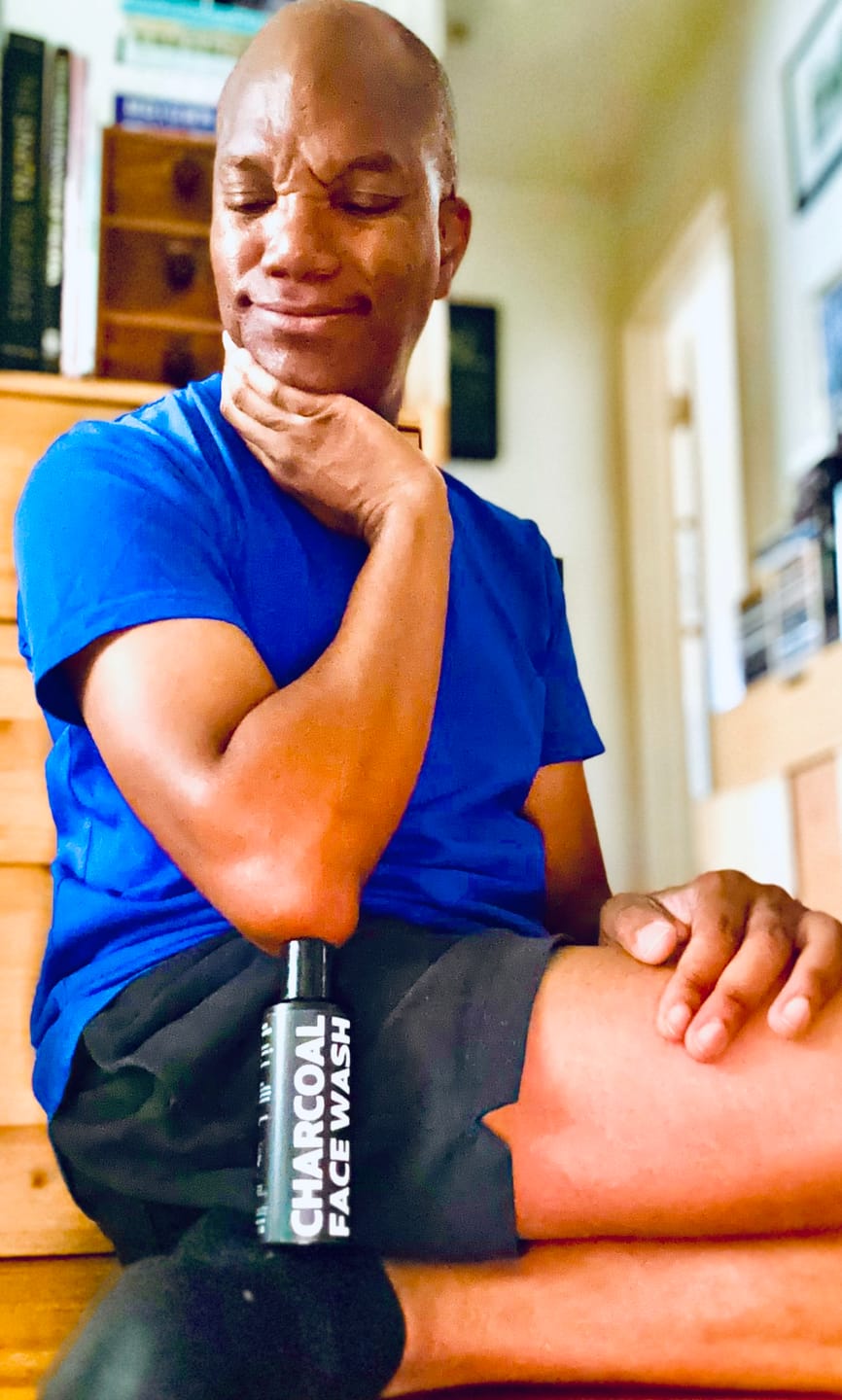 Customer photo review of Charcoal Face Wash | LeatherDaddy®