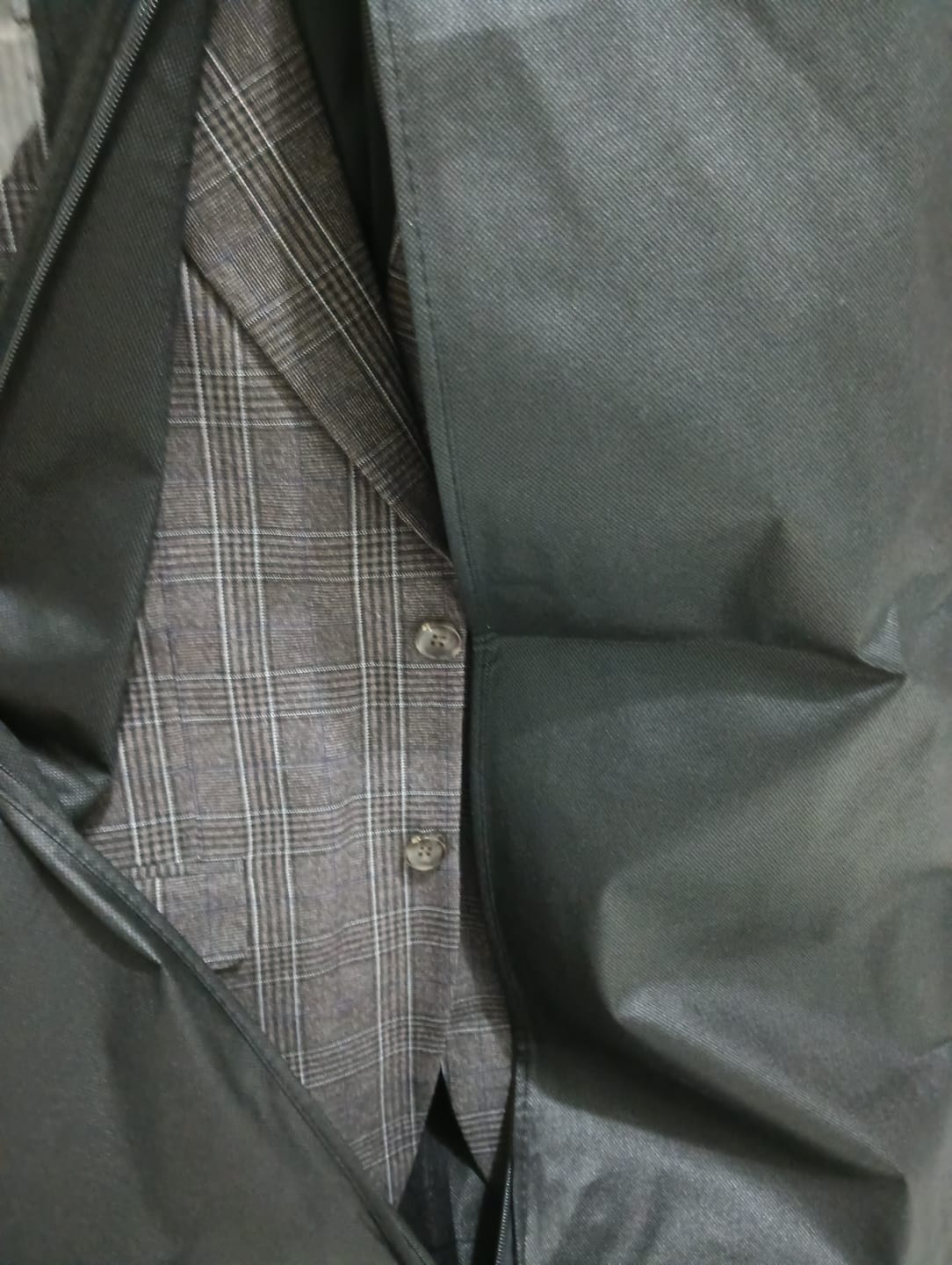 Customer photo review of Single Breasted Suit Blazer - Cocoa Verona with White Line Checkered (Slim Fit)