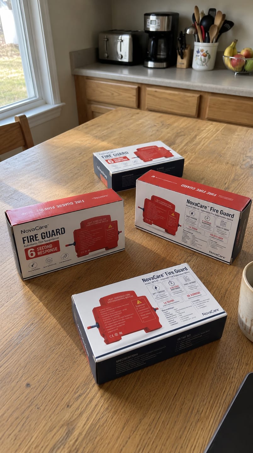Customer photo review of NovaCare™ Fire Guard — Automatic Fire Suppression Device