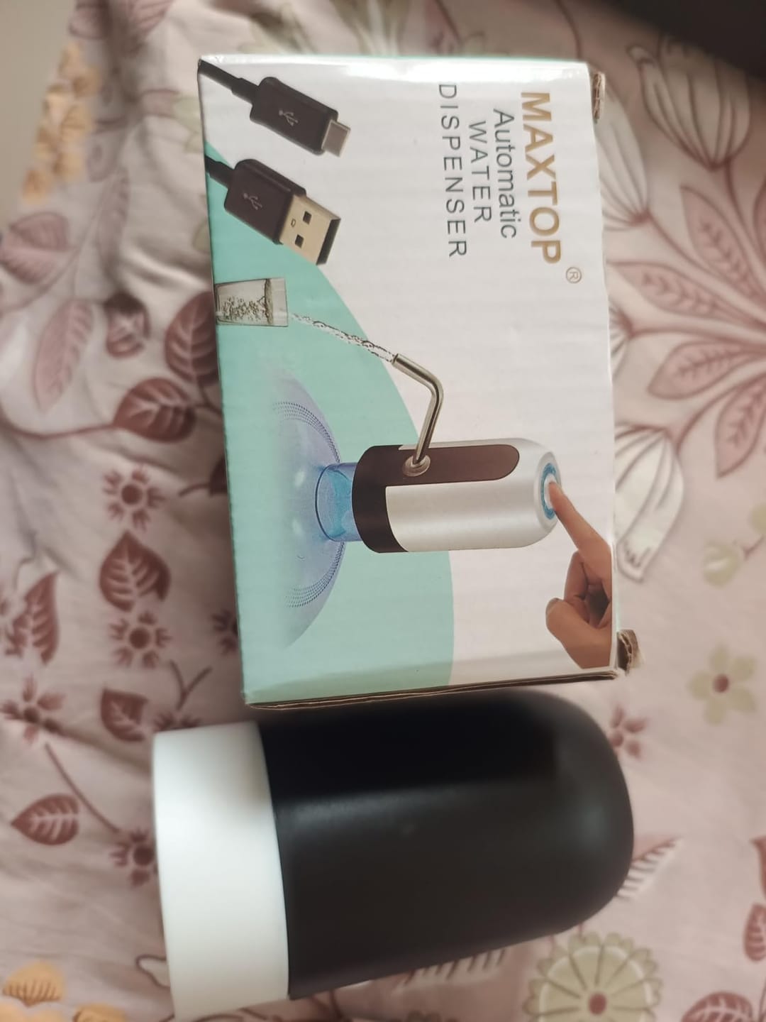 Customer photo review of Automatic Wireless Water Can Dispenser Pump