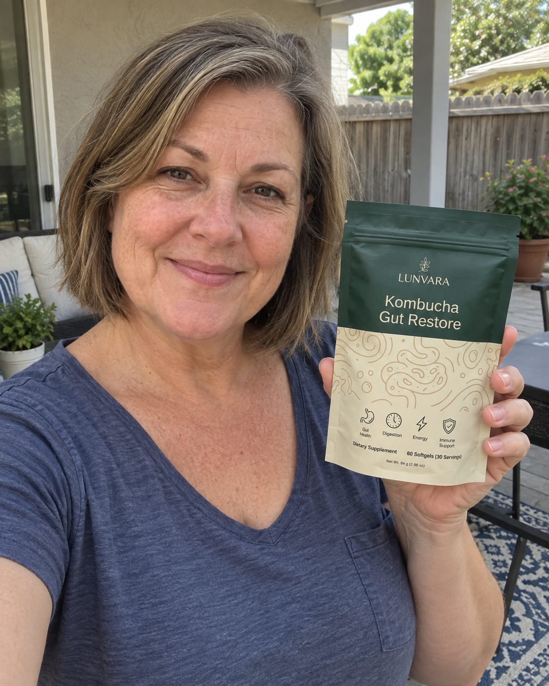 Customer photo review of Kombucha Gut Restore Softgels