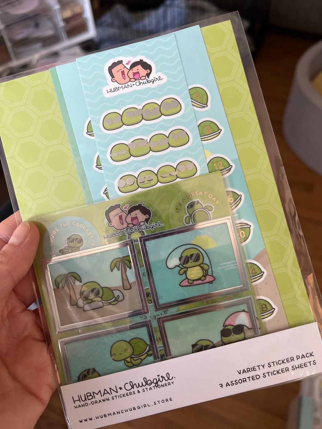 Customer photo review of Turtley Awesome Variety Sticker Pack