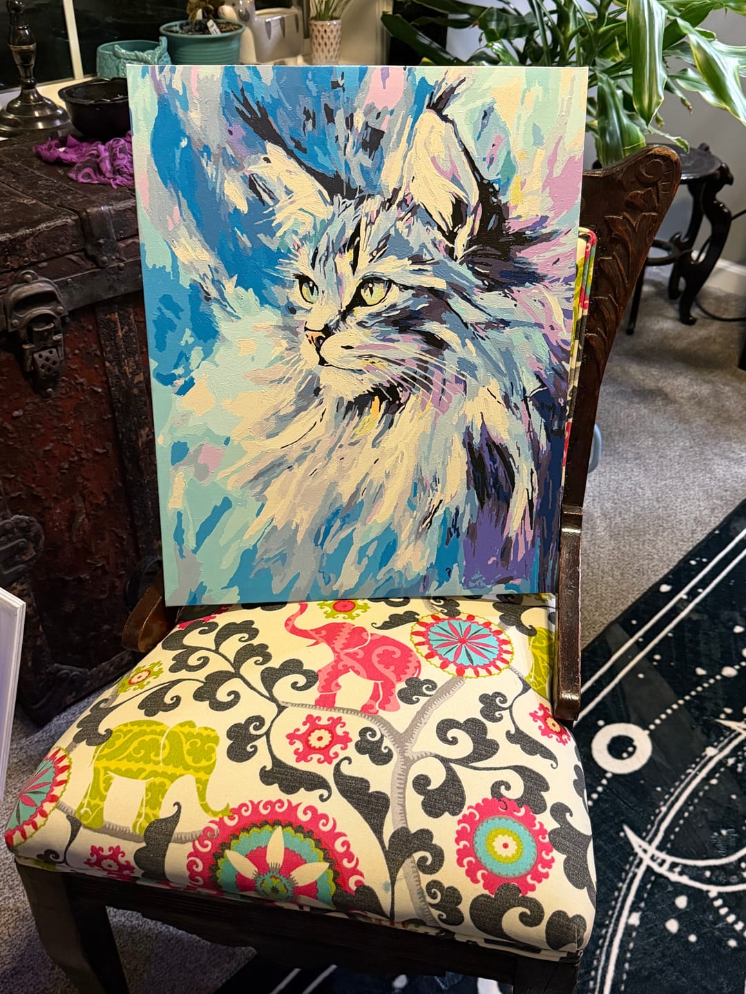 Customer photo review of Abstract Maine Coon