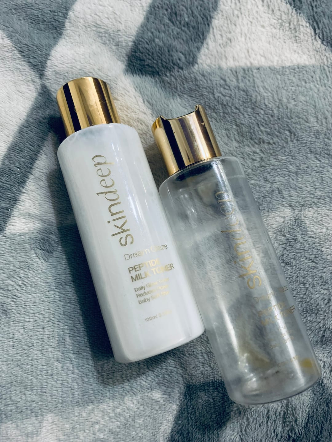 Customer photo review of DREAM GLAZE - Peptide Milk Toner
