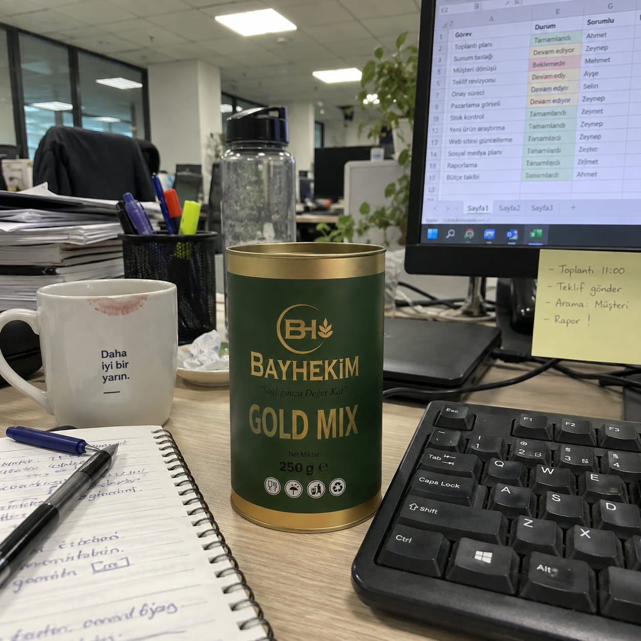 Customer photo review of BayHekim Bitkisel Karışım Gold Mix 250 Gr. Toz