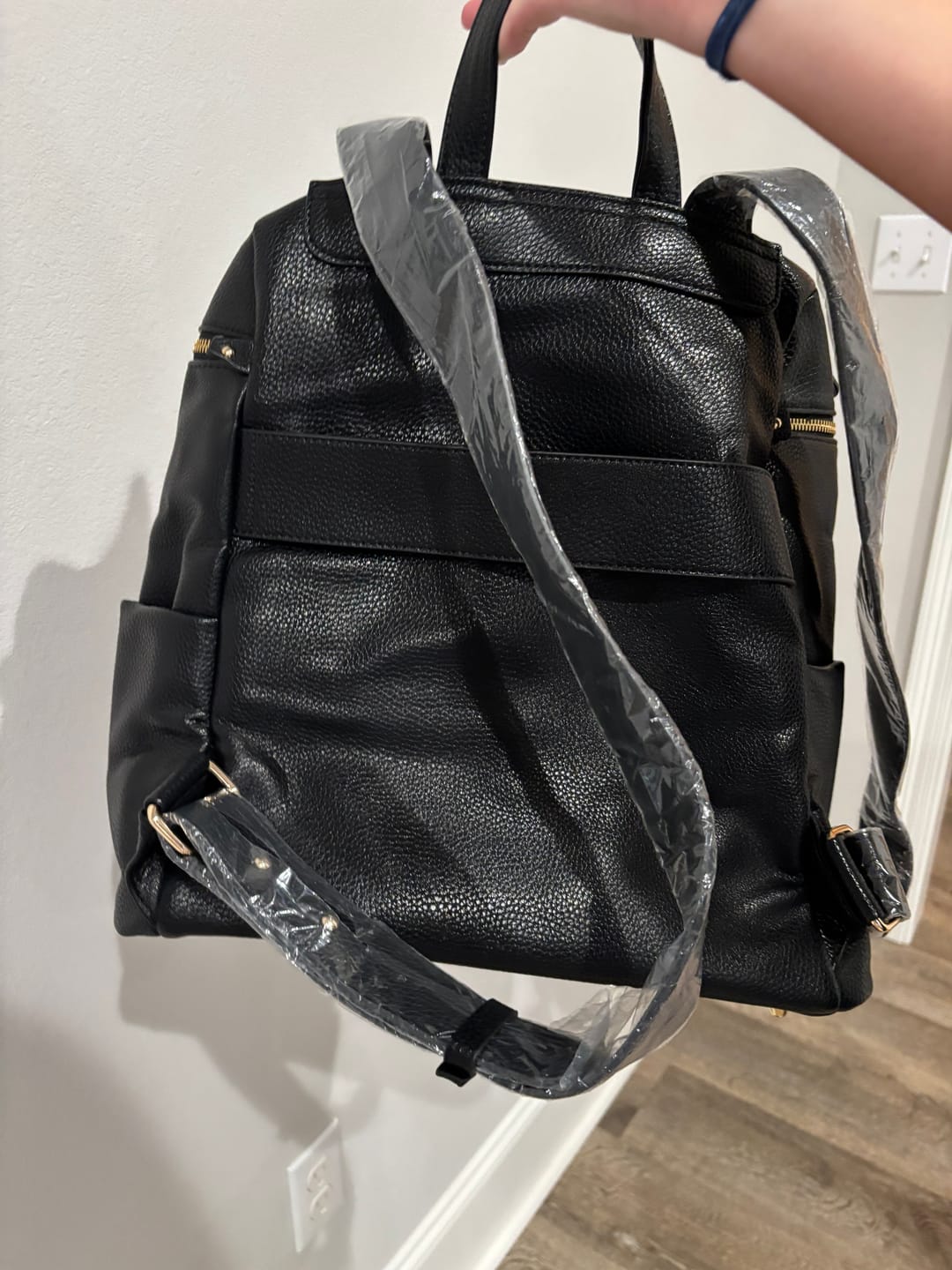 Customer photo review of Signature Diaper Bag Latte Brown