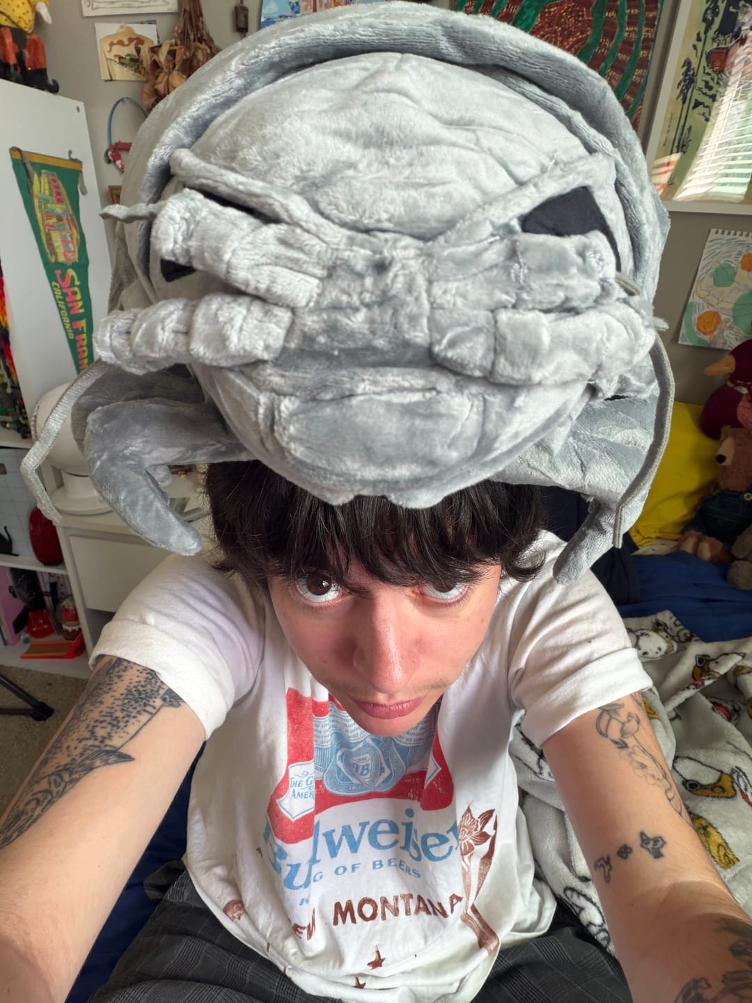 Customer photo review of Giant Isopod Soft Stuffed Plush Toy