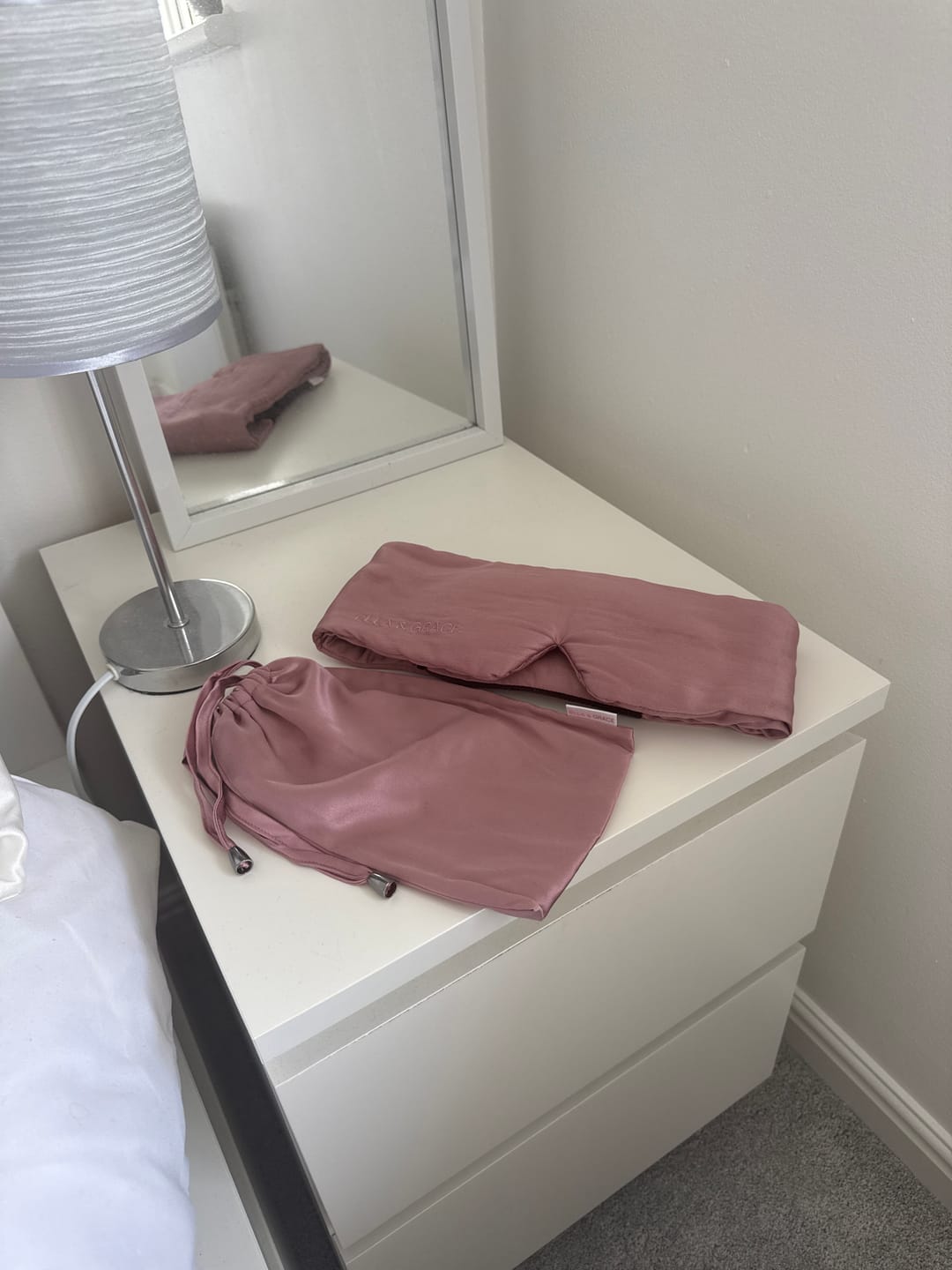 Customer photo review of The Sleep Ritual Mask - Soft Blush