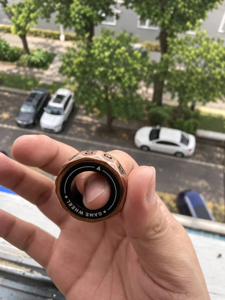 Customer photo review of D12 Magnetic Decision Ring