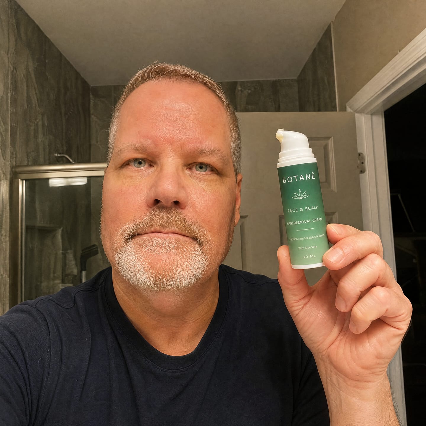Customer photo review of Hair Removal Cream Made for face + scalp