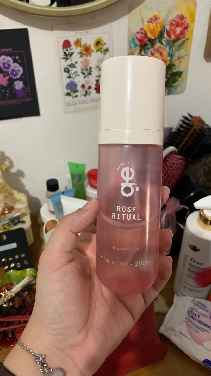 Customer photo review of rose ritual | body & hair mist
