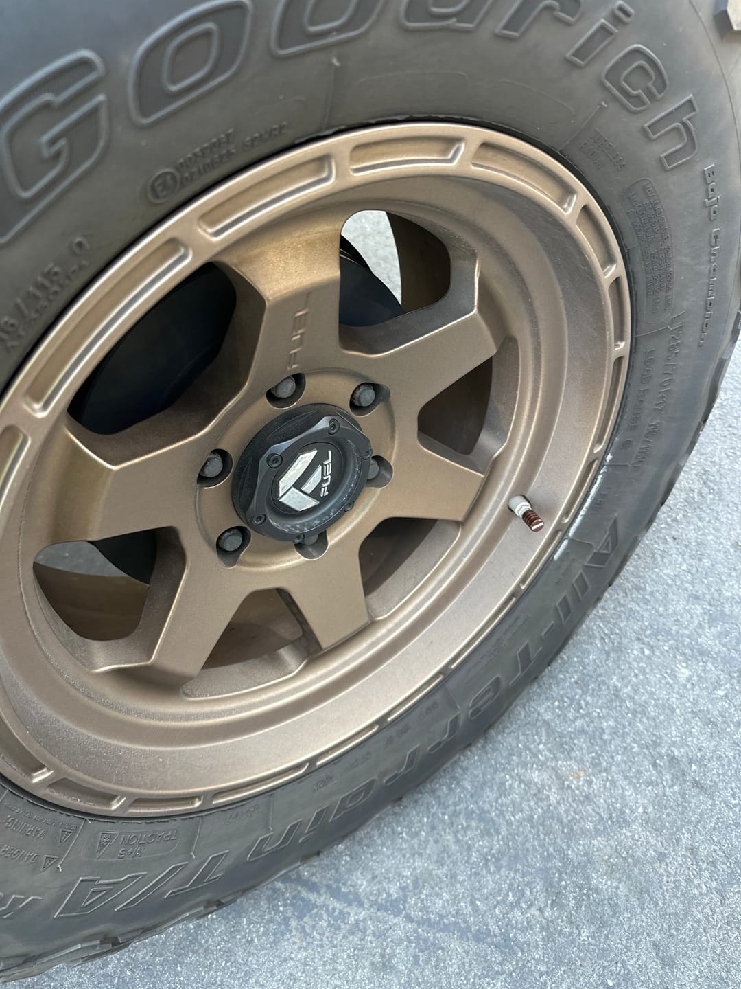 Customer photo review of 80Eighty® Bronze Valve Stem Caps