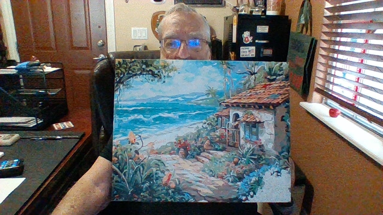 Customer photo review of Floral Seaside Cottage