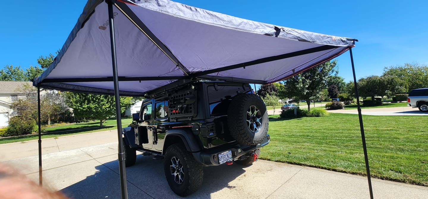 Customer photo review of OPENROAD 270 Free Standing Awning for Camping-Trail Series