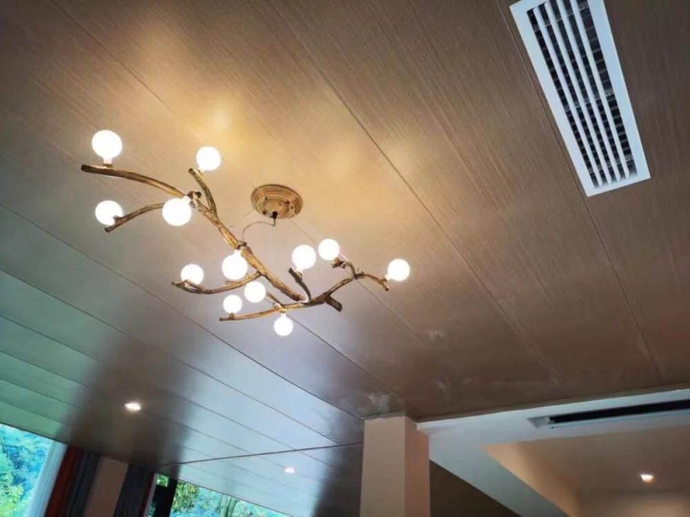 Customer photo review of Glass Chandelier for Stairwell, Branching Resin, 8-42 Lights