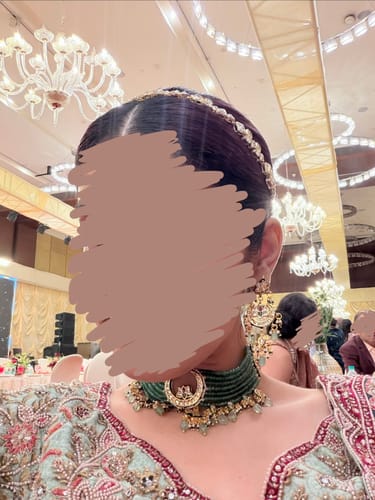 Customer photo review of Indinoor x Shanaya Kundan Polki Necklace Set