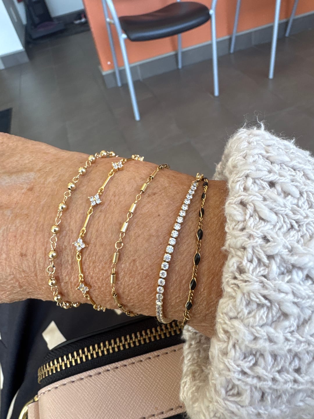 Customer photo review of Permanent Jewelry - Gold Filled/925