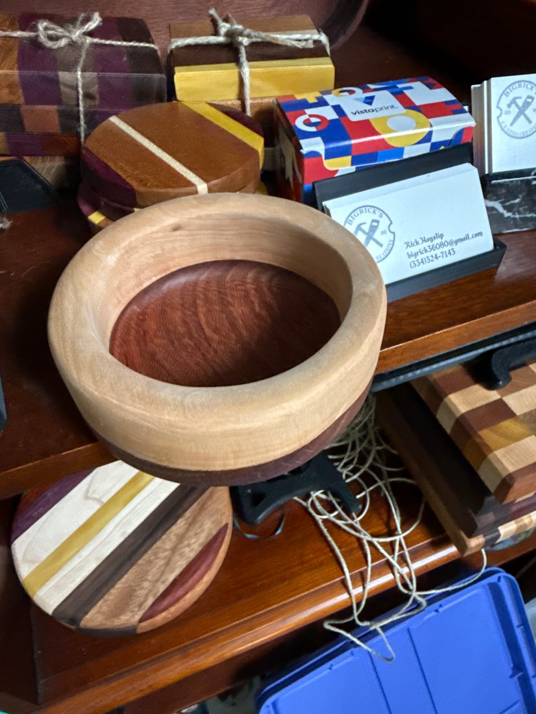 Customer photo review of 5.25x5.25" Round Tray 28 Acrylic Router Template