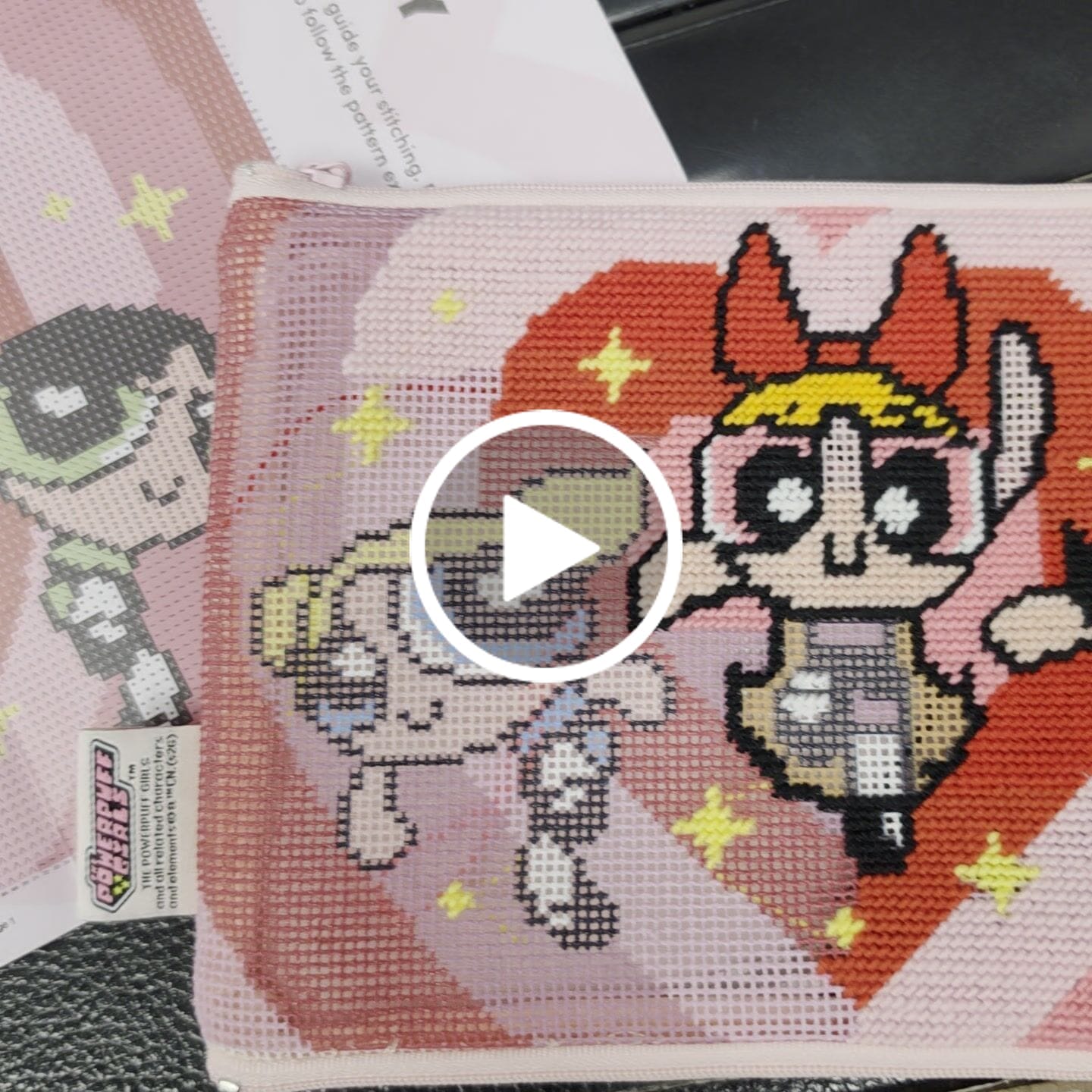 Customer video review of BEST FRIENDS FOREVER - Needlepoint Pouch Kit