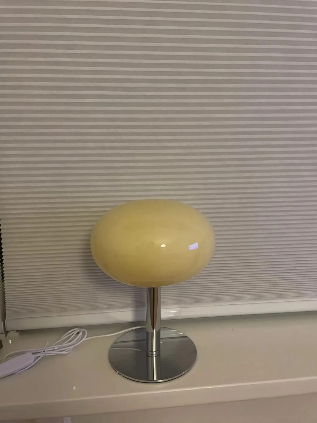 Customer photo review of Pink Glass Table Lamp for Bedside, Iron Base, 22 × 29 cm