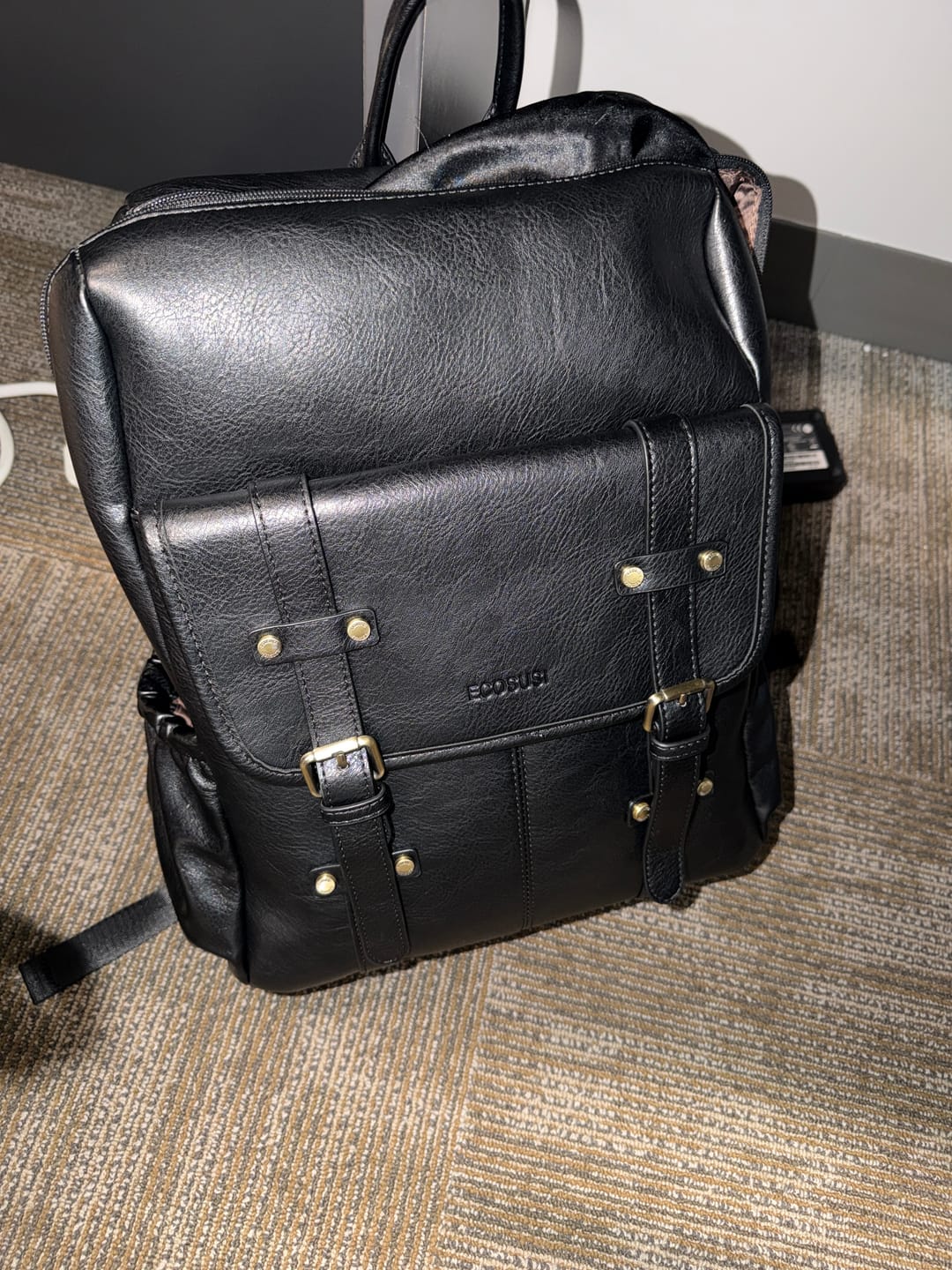 Customer photo review of Scarlett Flip Zipper Vegan 15.6-Inch Backpack