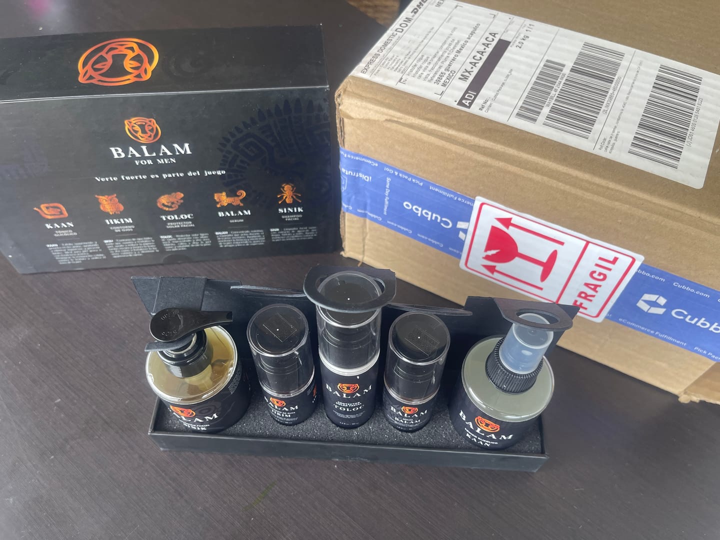 Customer photo review of KIT ANTI EDAD PARA HOMBRES - 5 PRODUCTOS
