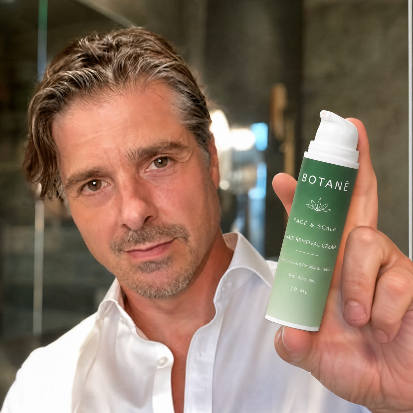 Customer photo review of Hair Removal Cream Made for face + scalp