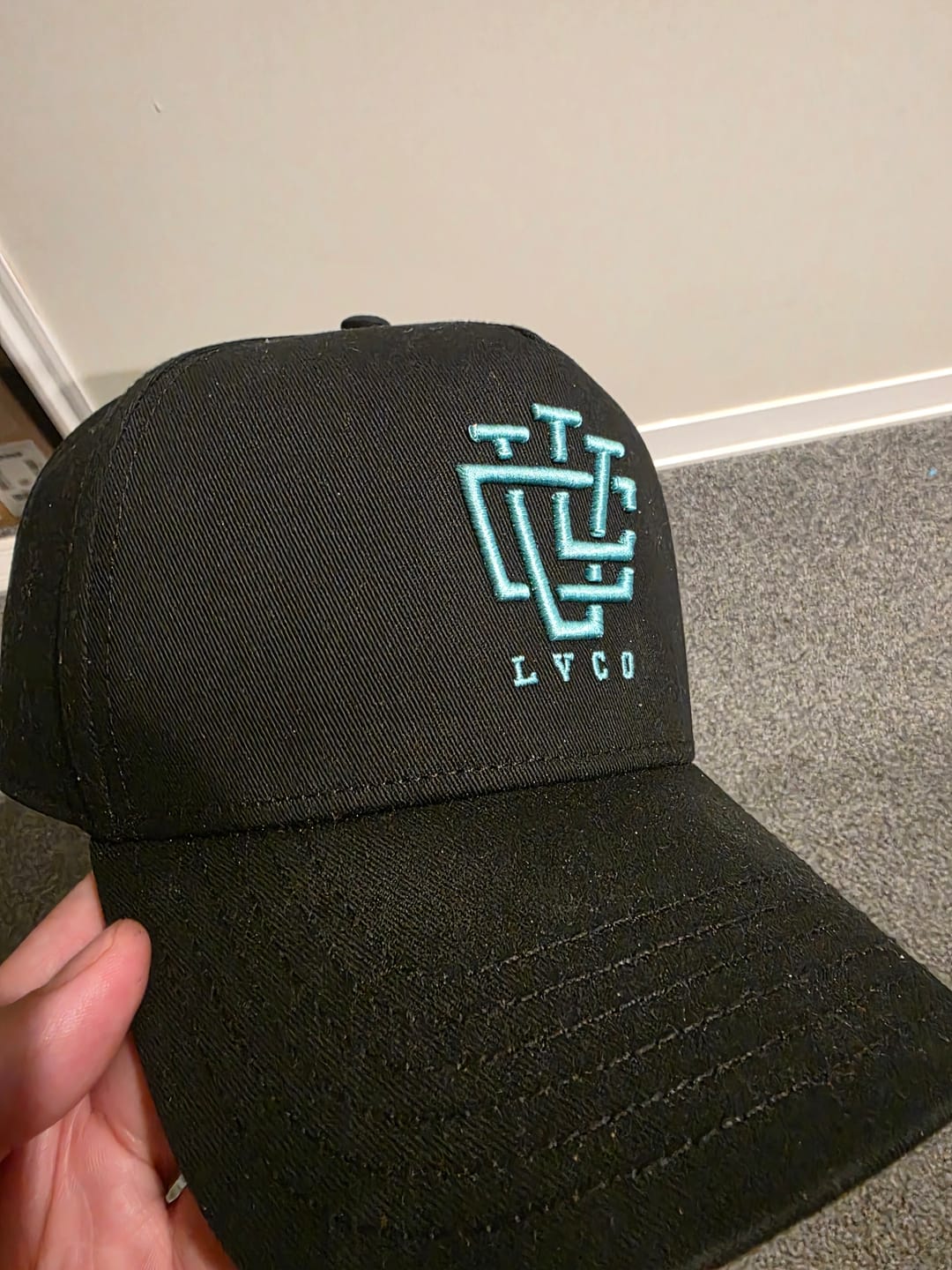 Customer photo review of CLASSIC FIT Midnight Mint A-Frame Snapback