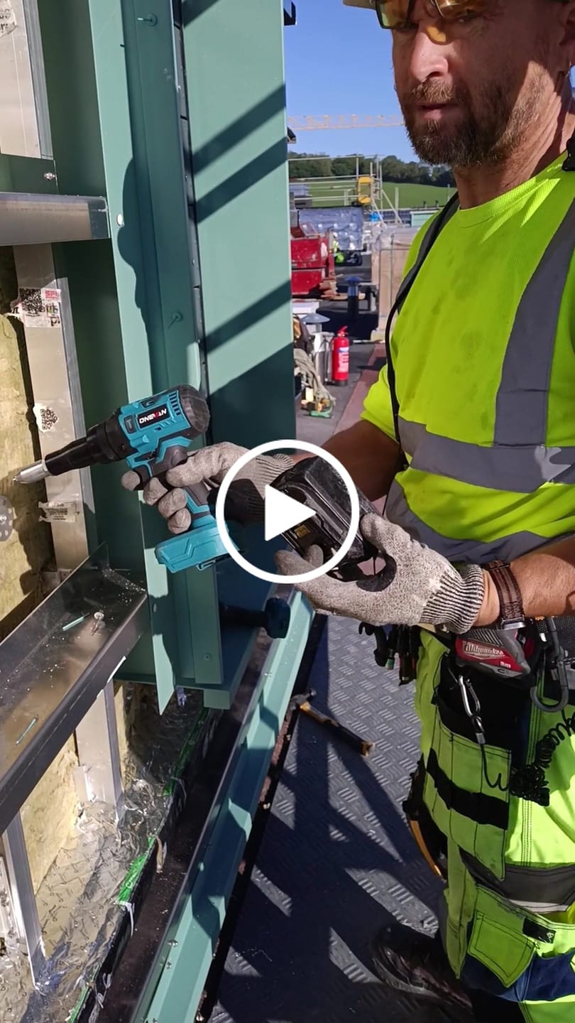 Customer video review of ONEVAN 2.4–4.8mm Cordless Rivet Gun Tool | For Makita 18V Battery