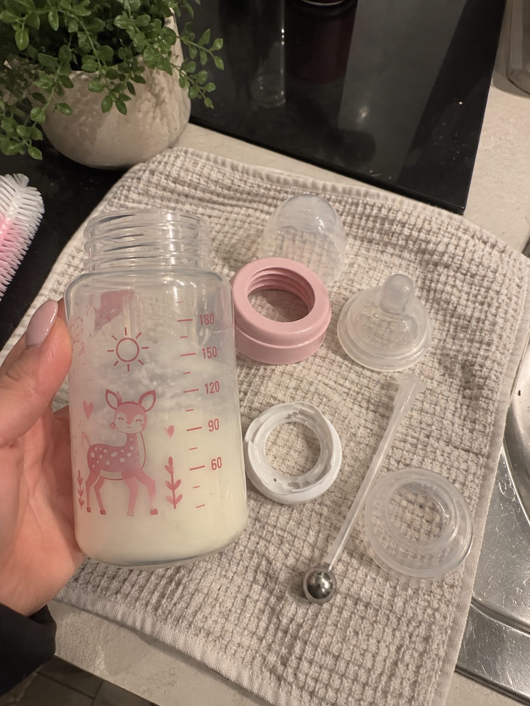 Customer photo review of Freihand-Babyflasche