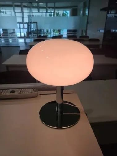 Customer photo review of Pink Glass Table Lamp for Bedside, Iron Base, 22 × 29 cm