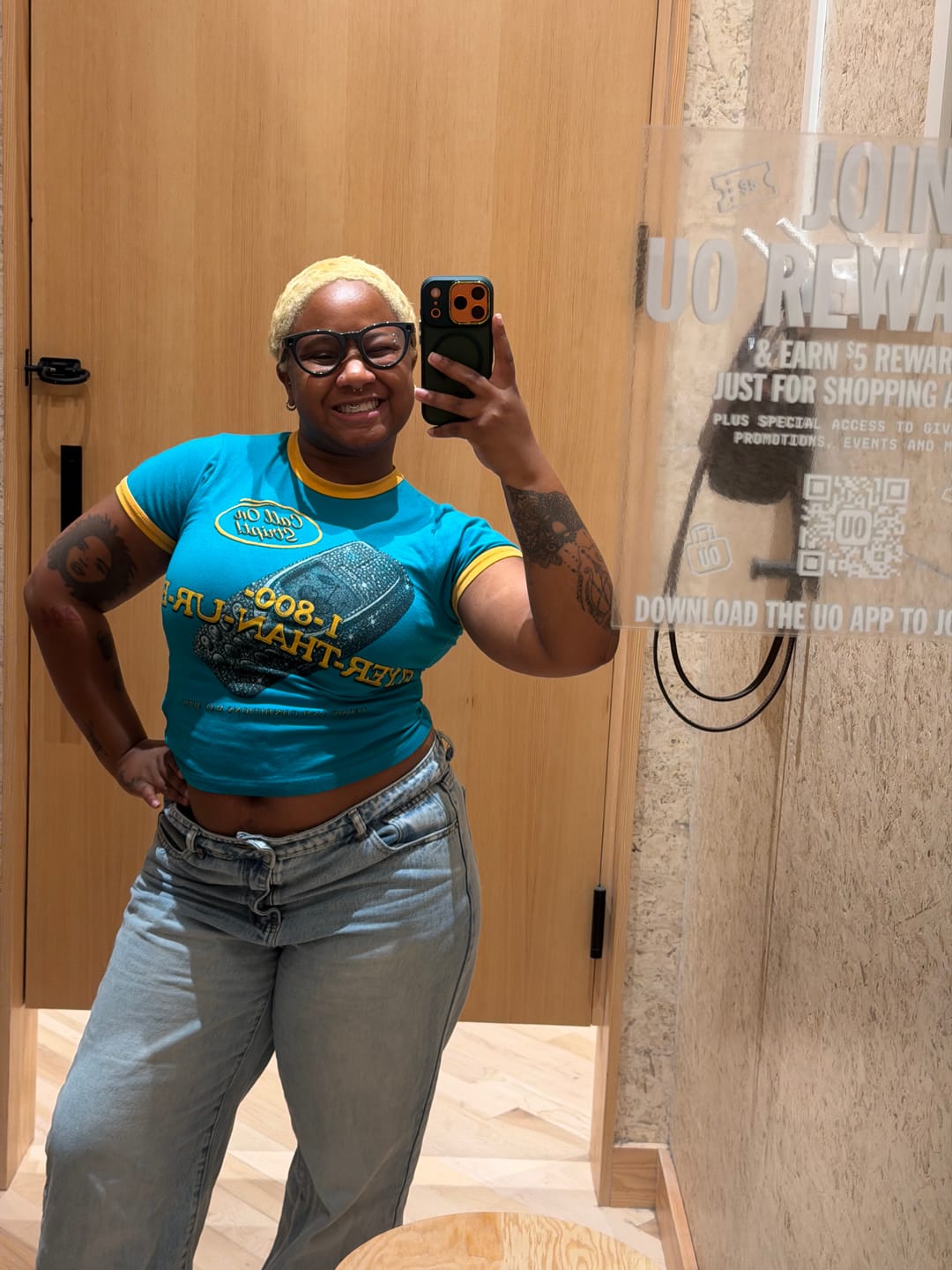 Customer photo review of FLYER THAN YOUR BF RINGER TEE