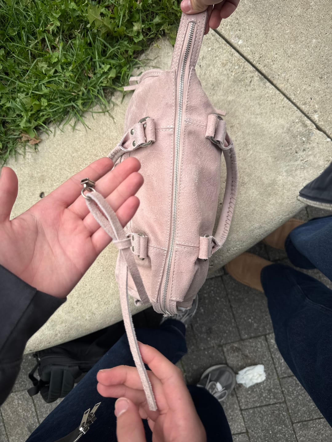 Customer photo review of It girl bag vanilla pink silver