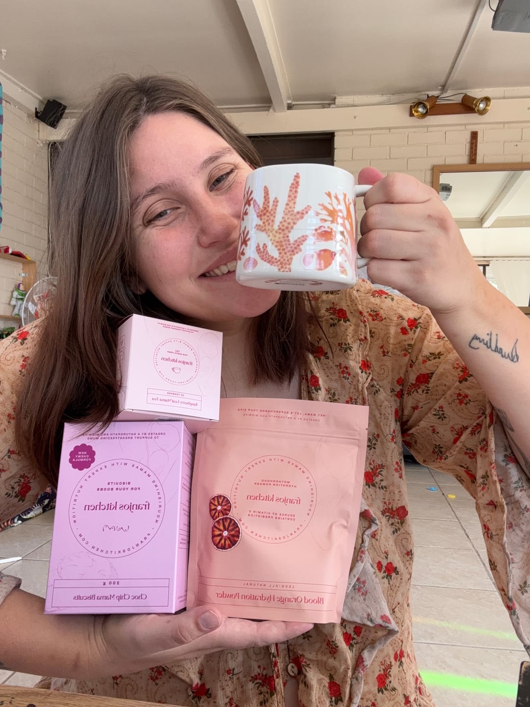 Customer photo review of Raspberry Leaf Mama Tea