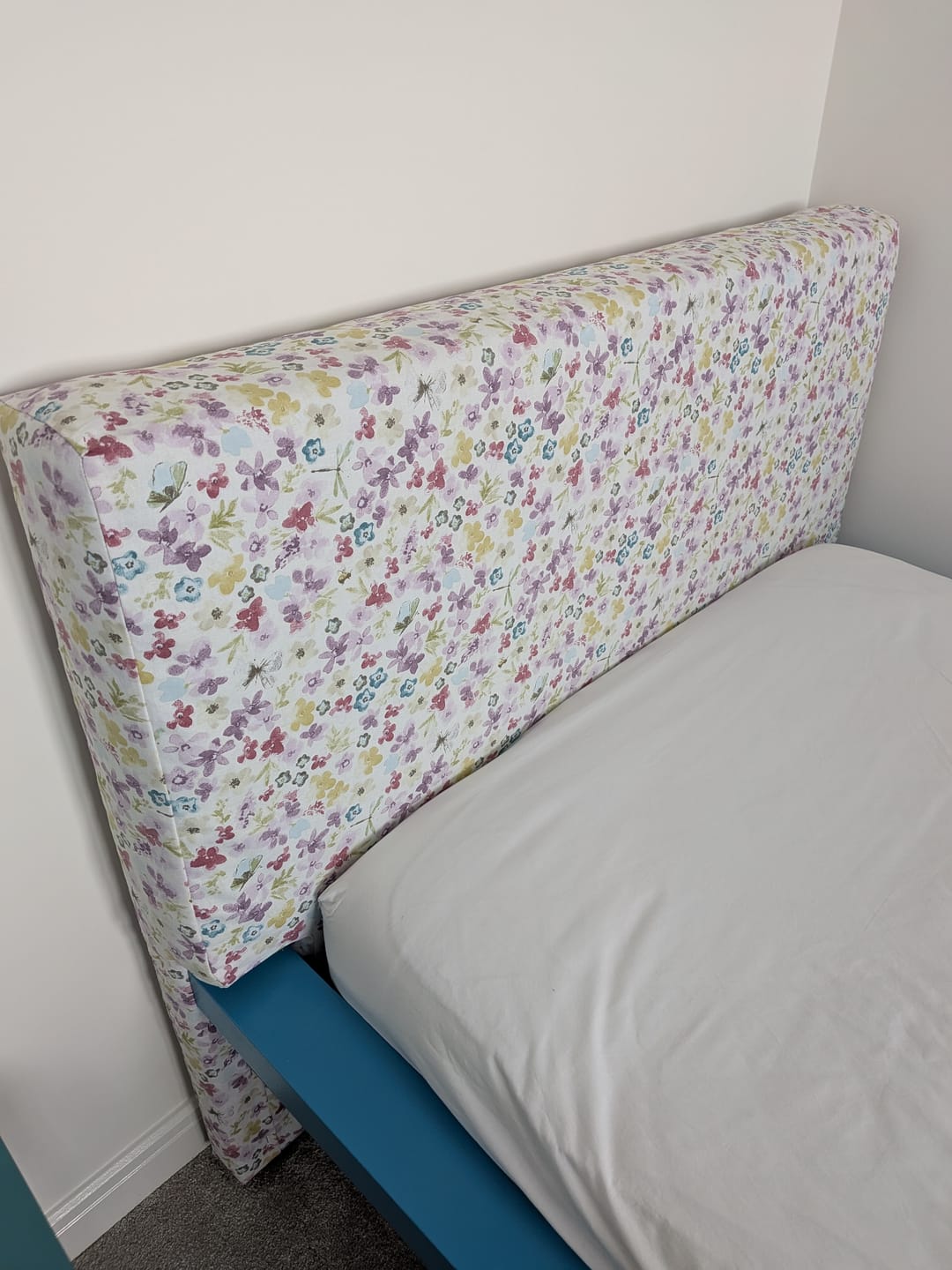 Customer photo review of Busy Floral Butterfly on Ivory Panama Fabric