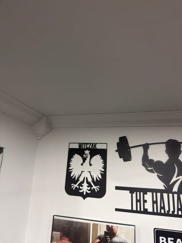 Customer photo review of Personalized Polish Eagle Family Name Metal Wall Art