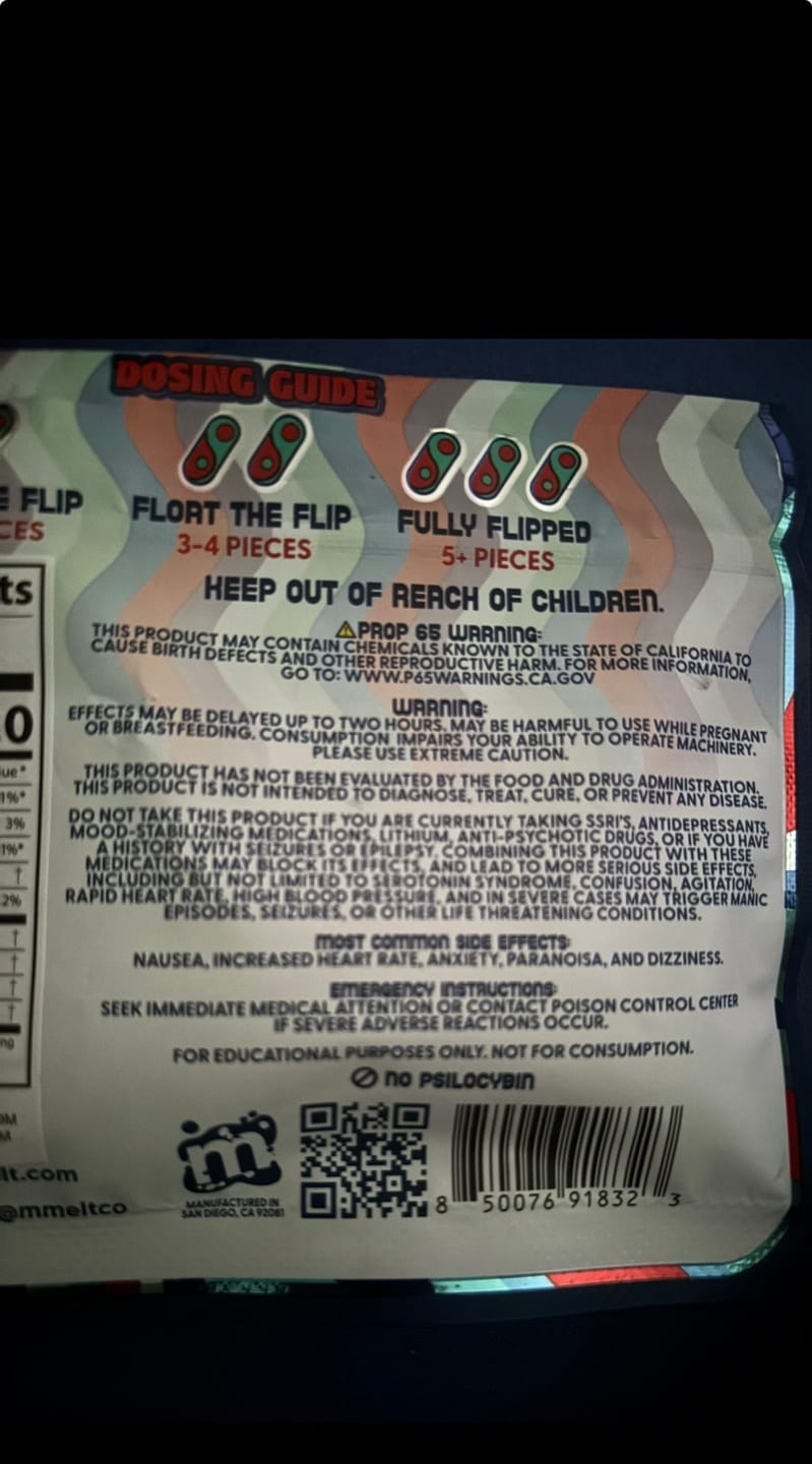 Customer photo review of Hippie Flip Mushroom Gummies